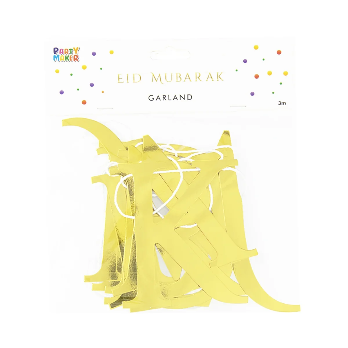 Eid Lettering Garland 1ct — front view