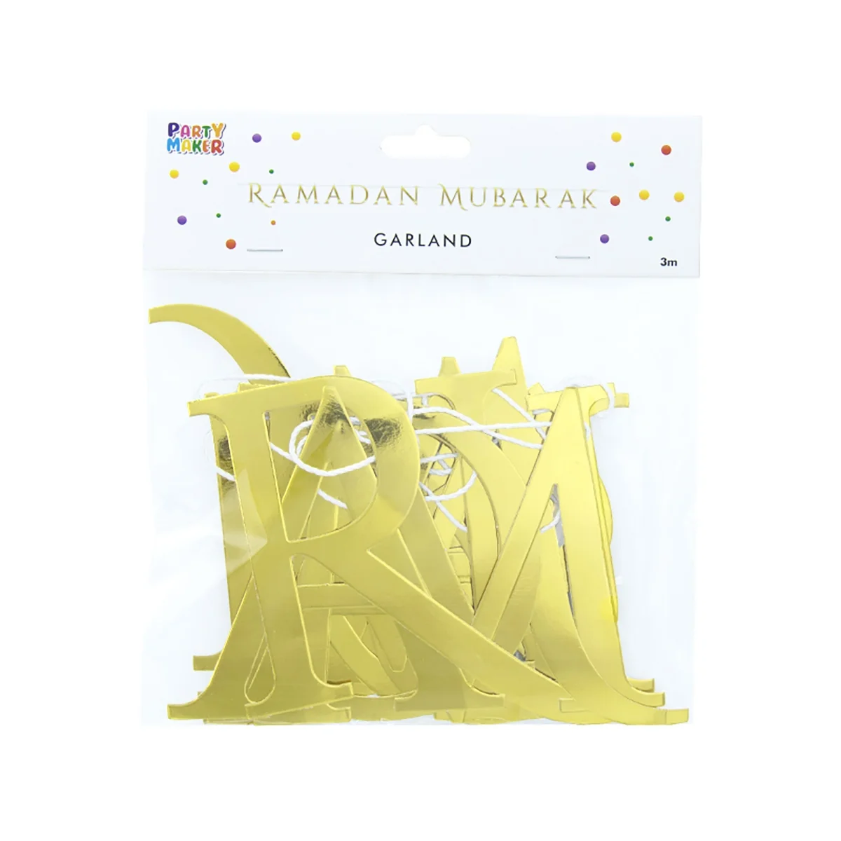 Ramadan Lettering Garland 1ct — front view
