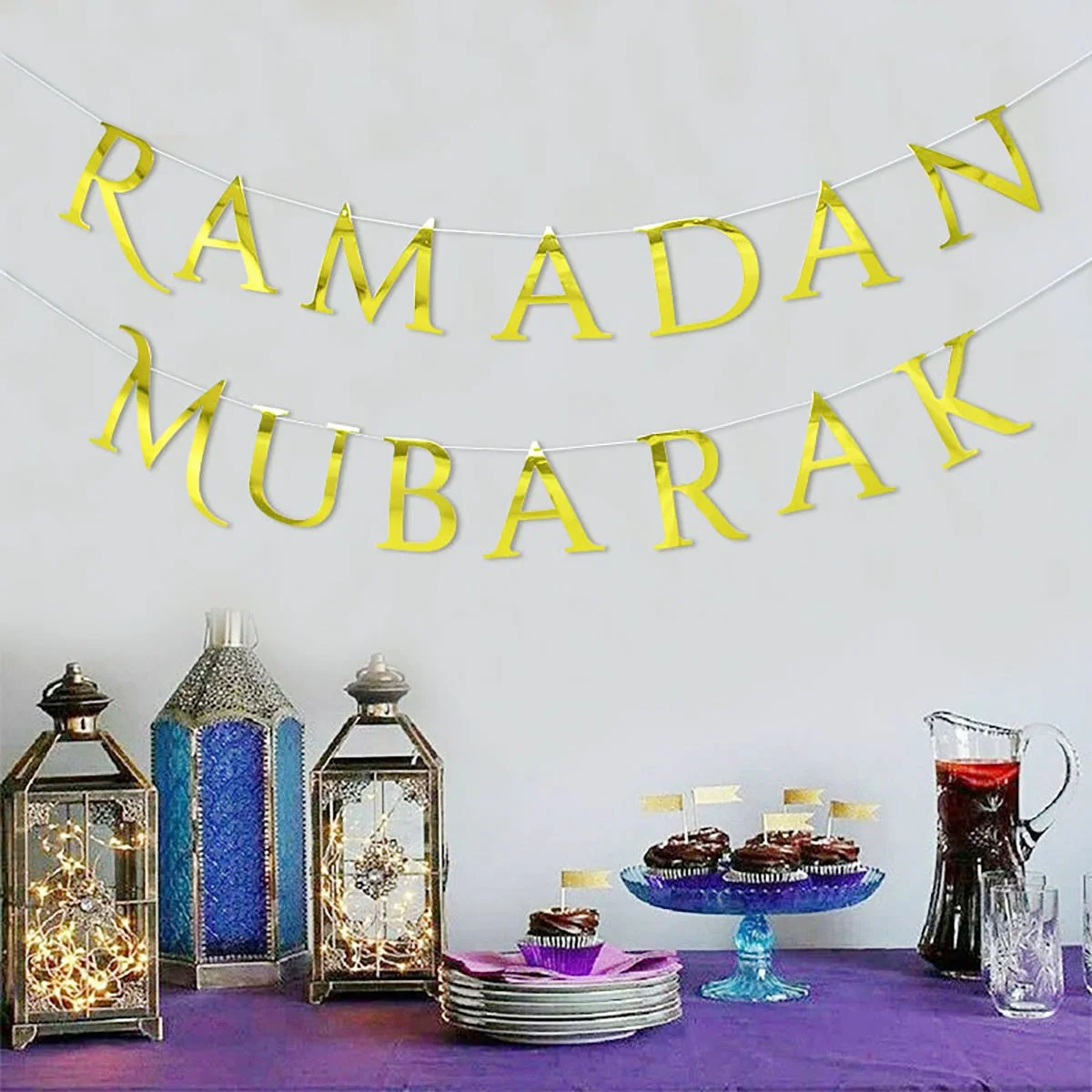Ramadan Lettering Garland 1ct — detail