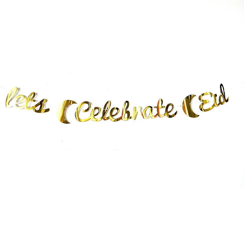 let's celebrate EID bunting 1pcs — front view