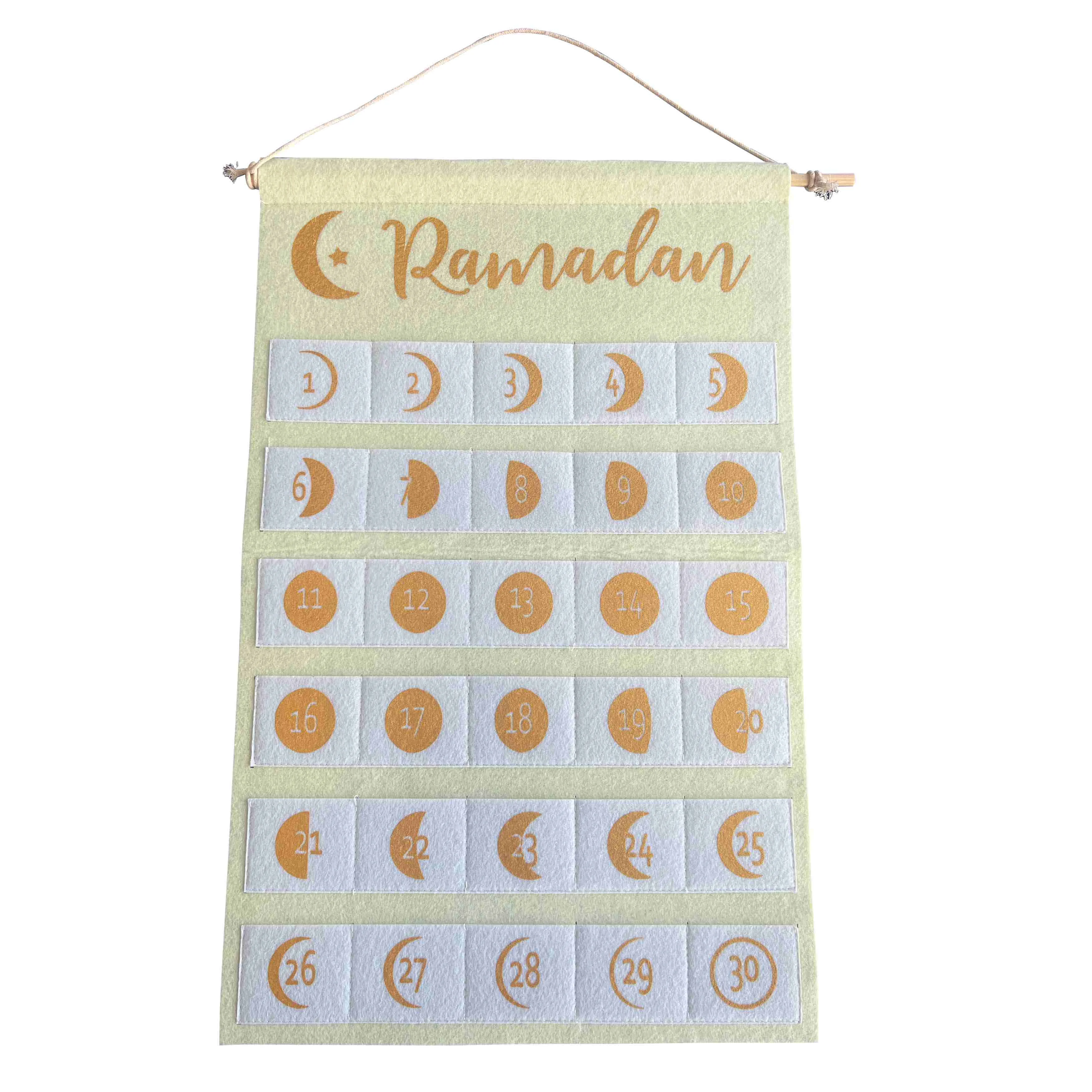 Felt Ramadan Calendar
White — front view