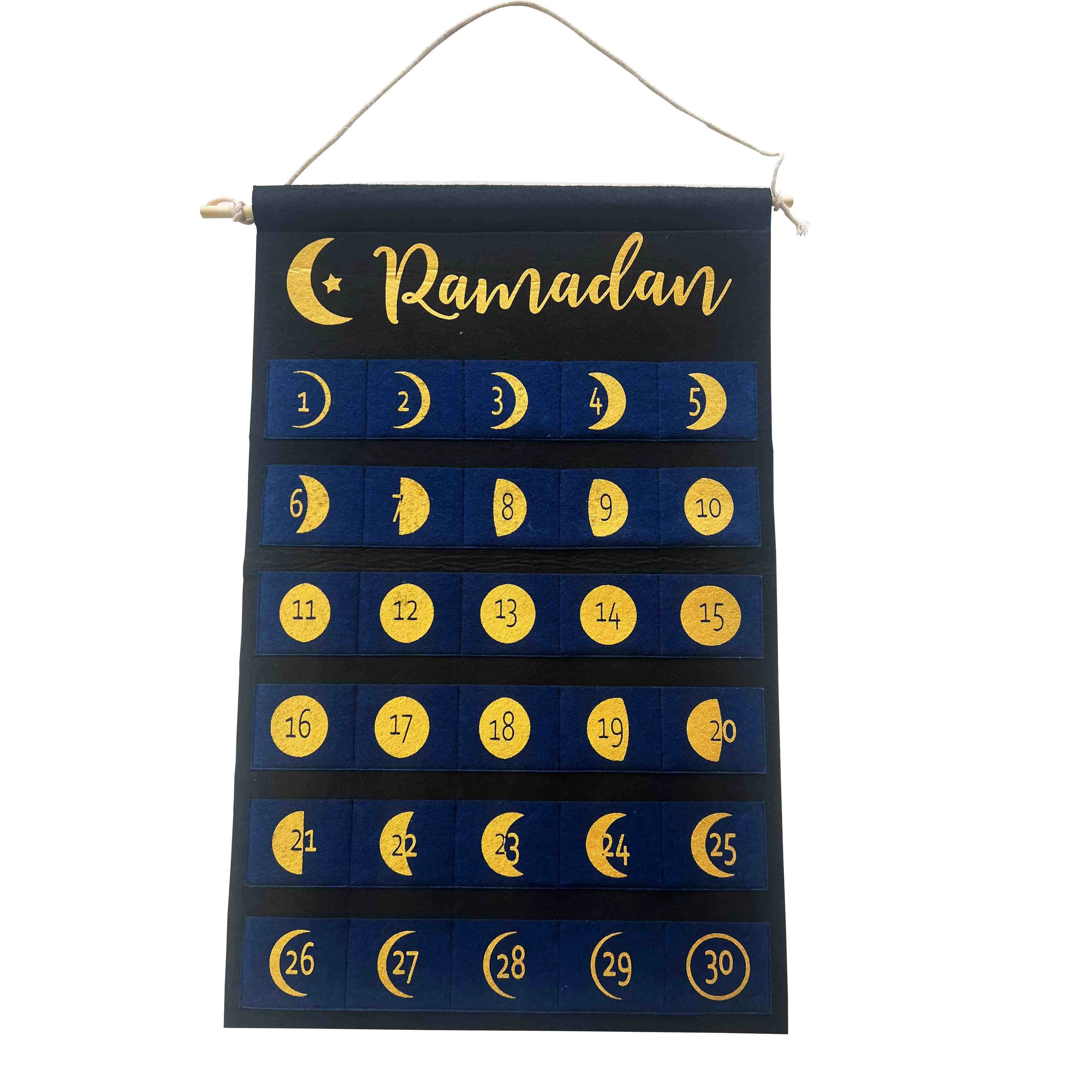 Felt Ramadan Calendar
Black — front view