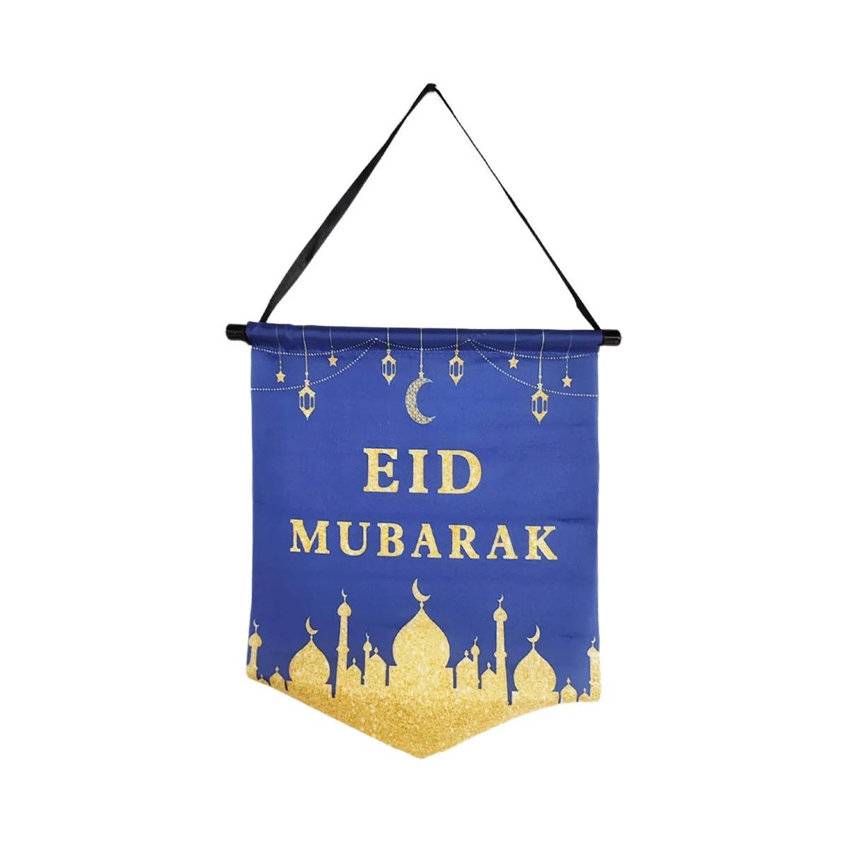 Eid Polyester Cloth Flag — front view