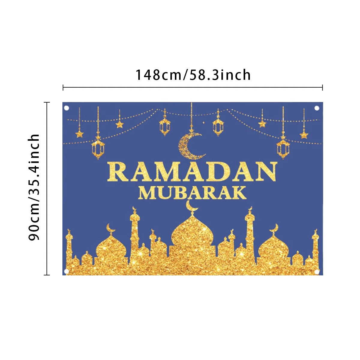Ramadan Polyester Cloth Flag