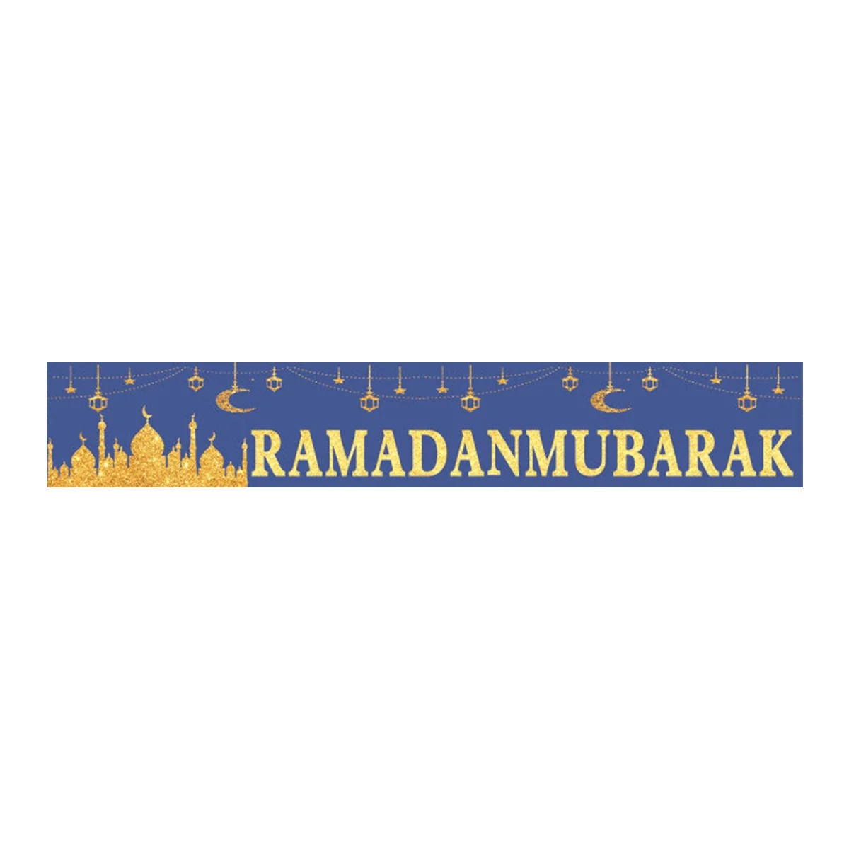 Ramadan Polyester Cloth Banner — front view
