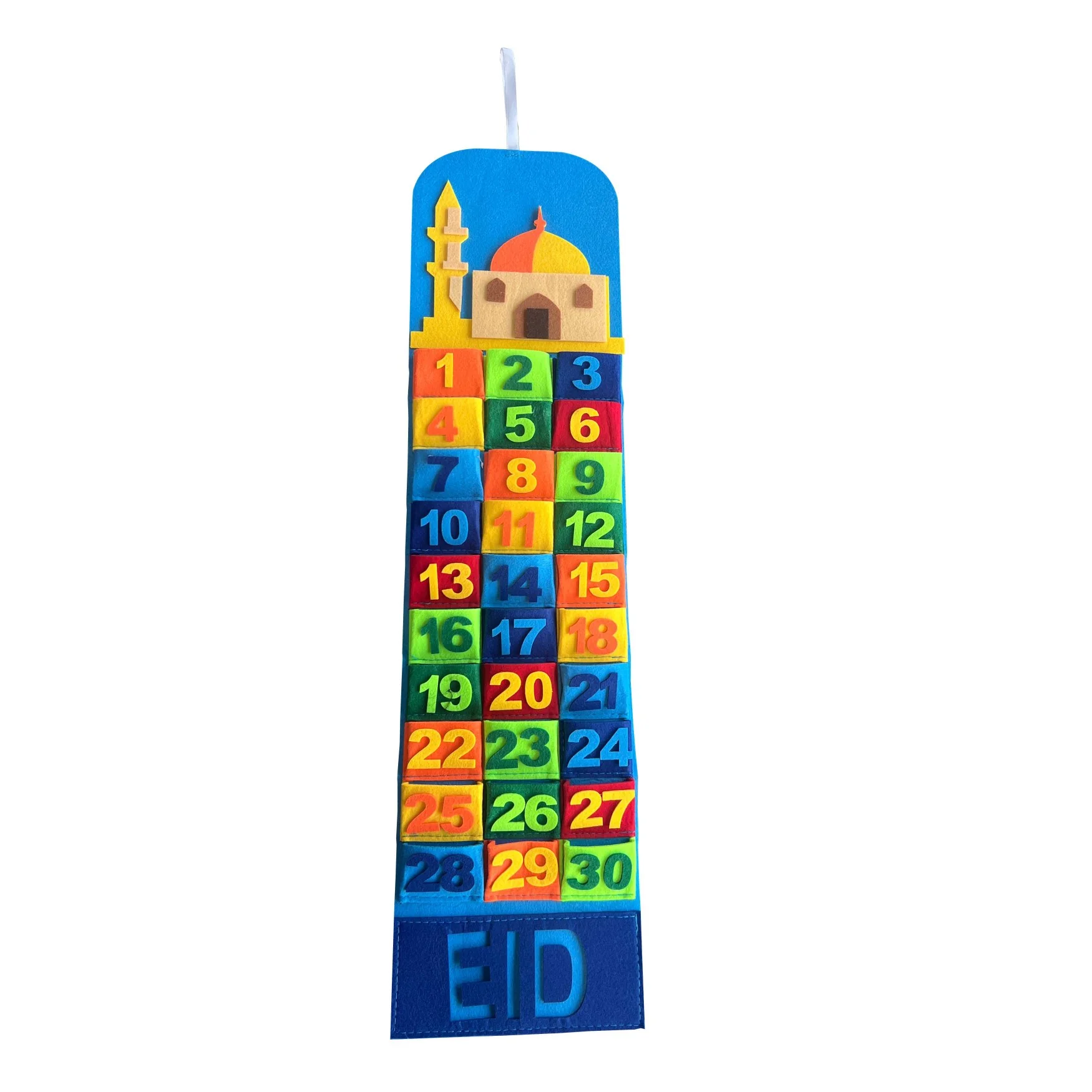 Felt Ramadan Calendar
Slim Multi color — front view