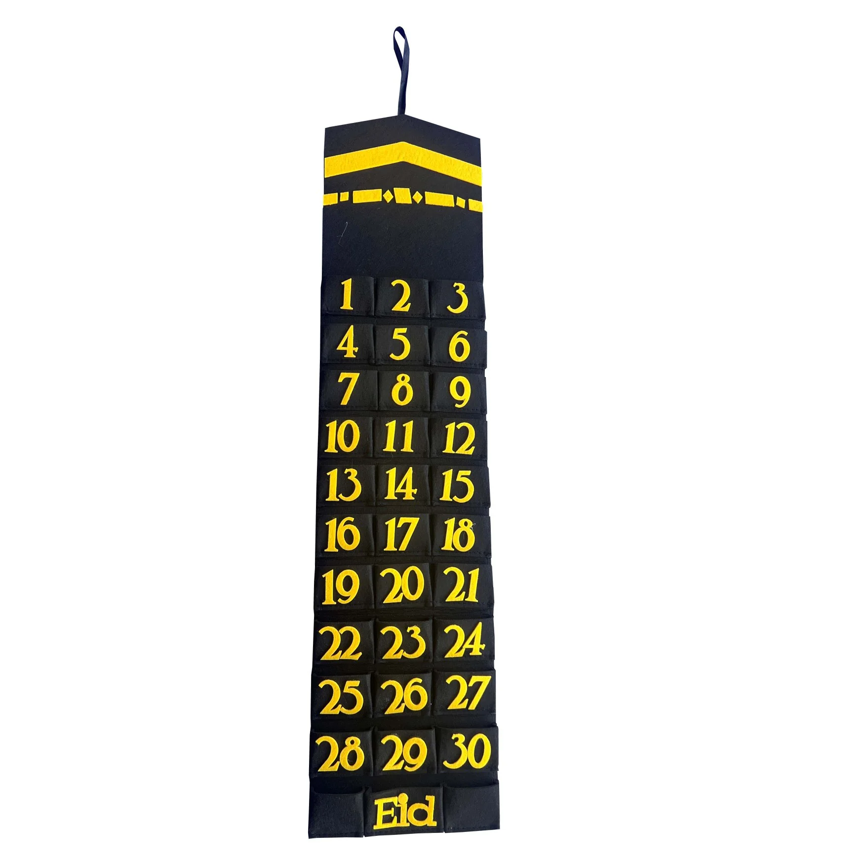 Felt Ramadan Calendar
Slim Black — front view