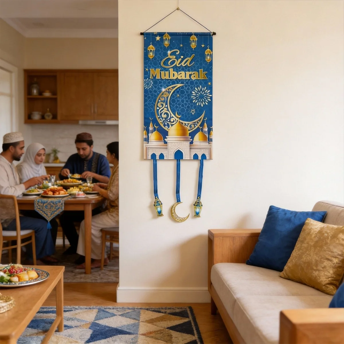 EID MUBARAK Hanging Decoration 1pcs — front view