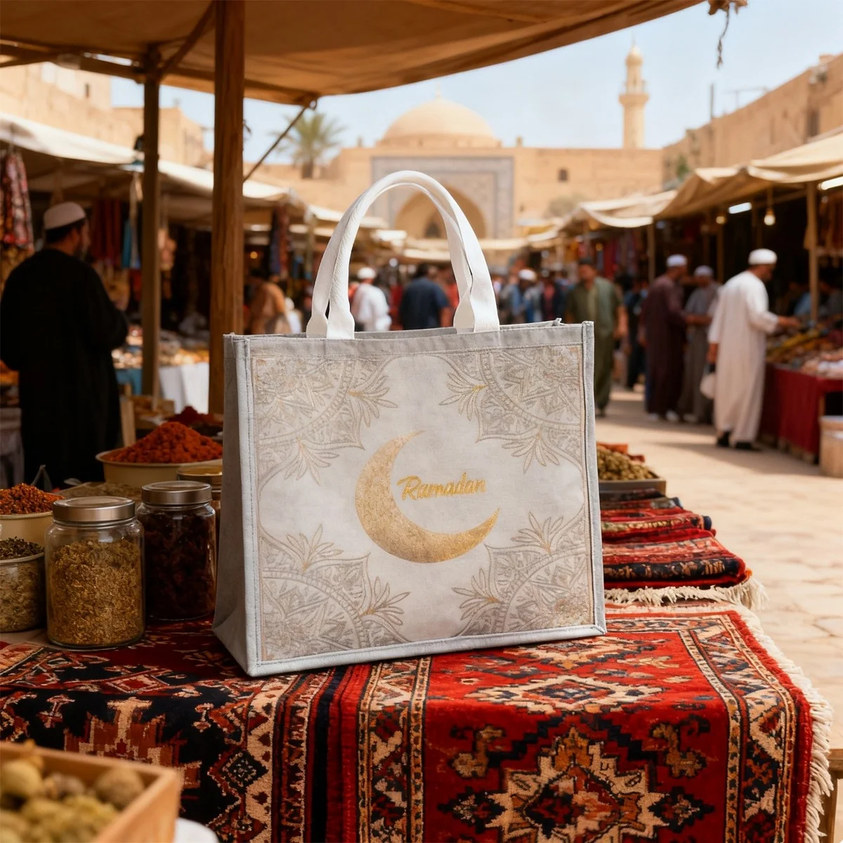 Ramadan Tote Bag 1pcs — front view