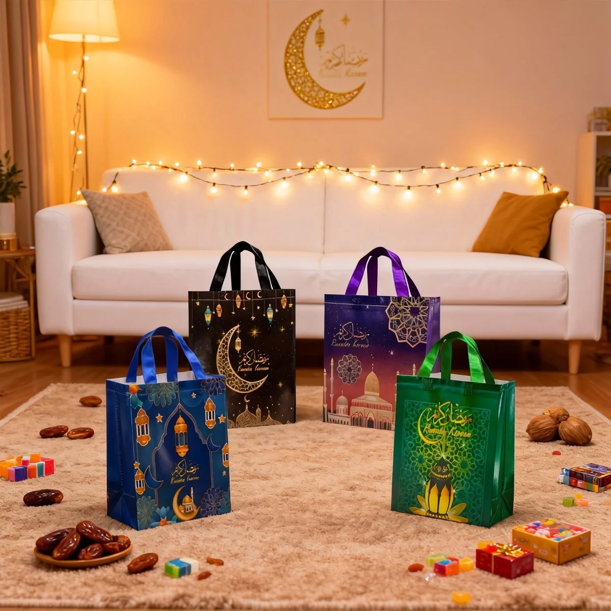 Ramadan Kareem Gift Bags - M 1pcs — front view