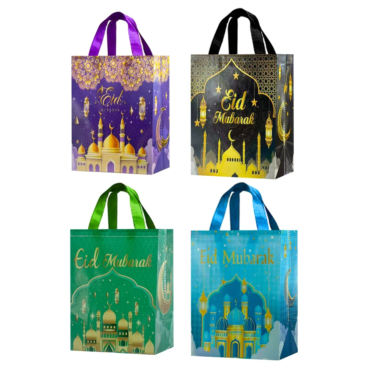 Eid Mubarak Gift Bags - M 1pcs — angle view