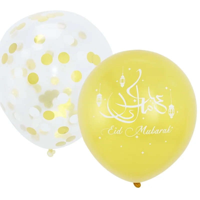 Eid Printed and Confetti Balloon 6ct — detail