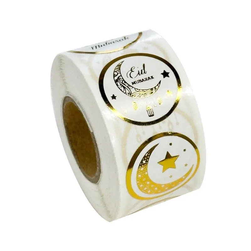 EID Gift Stickers - EID White Hot Foil Stickers — packaging