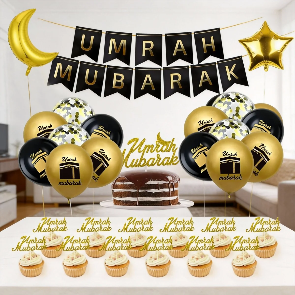 Umrah Mubarak set 1pcs — front view