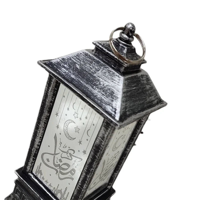 Ramadan Lantern Ornament Silver Color — size reference