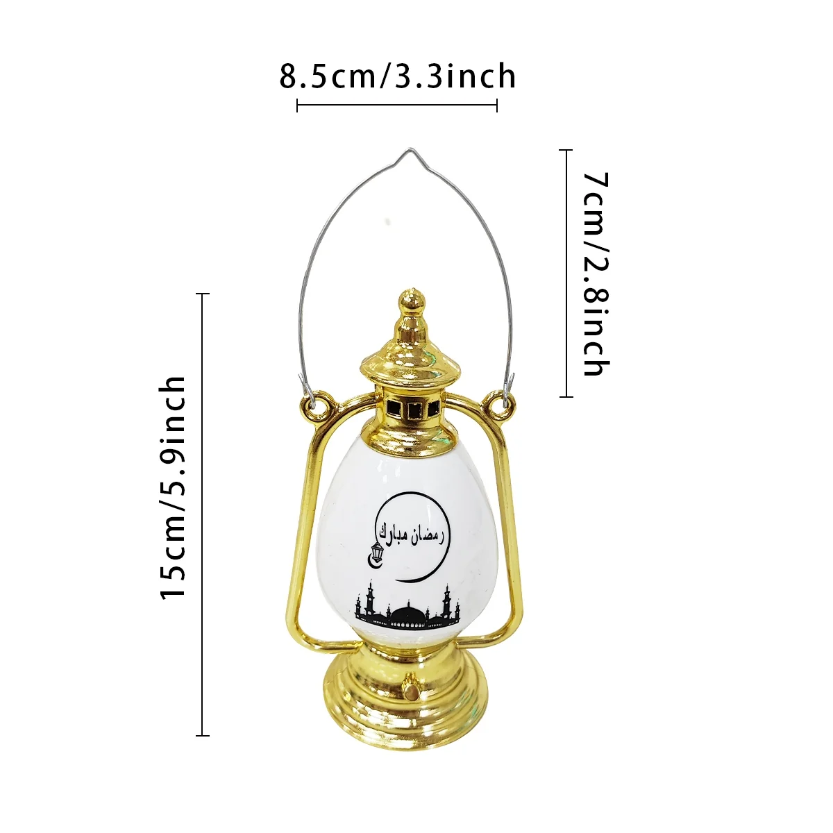 Ramadan Lantern Ornament White Color — detail