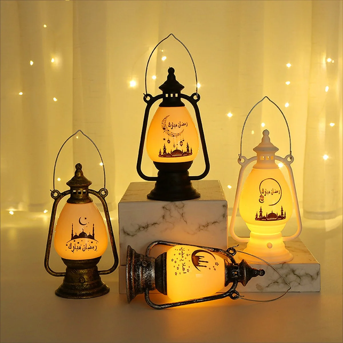 Ramadan Lantern Ornament White Color — contents
