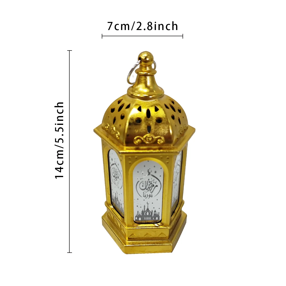Ramadan Lantern Ornament Gold Color — detail