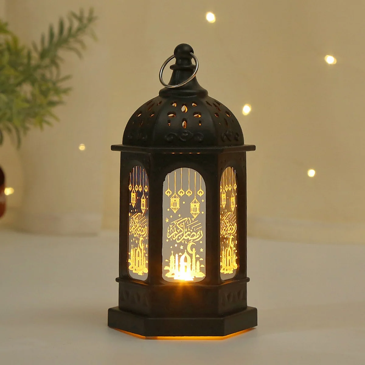 Ramadan Lantern Ornament Black Color