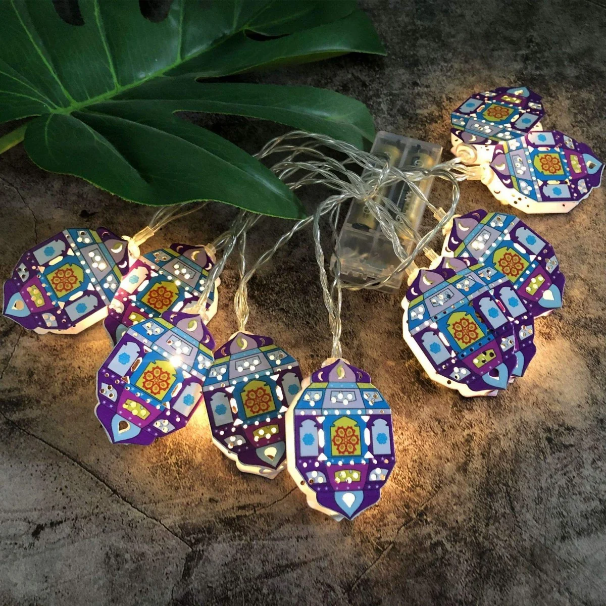 Ramadan Led Garland with Battery Case — front view