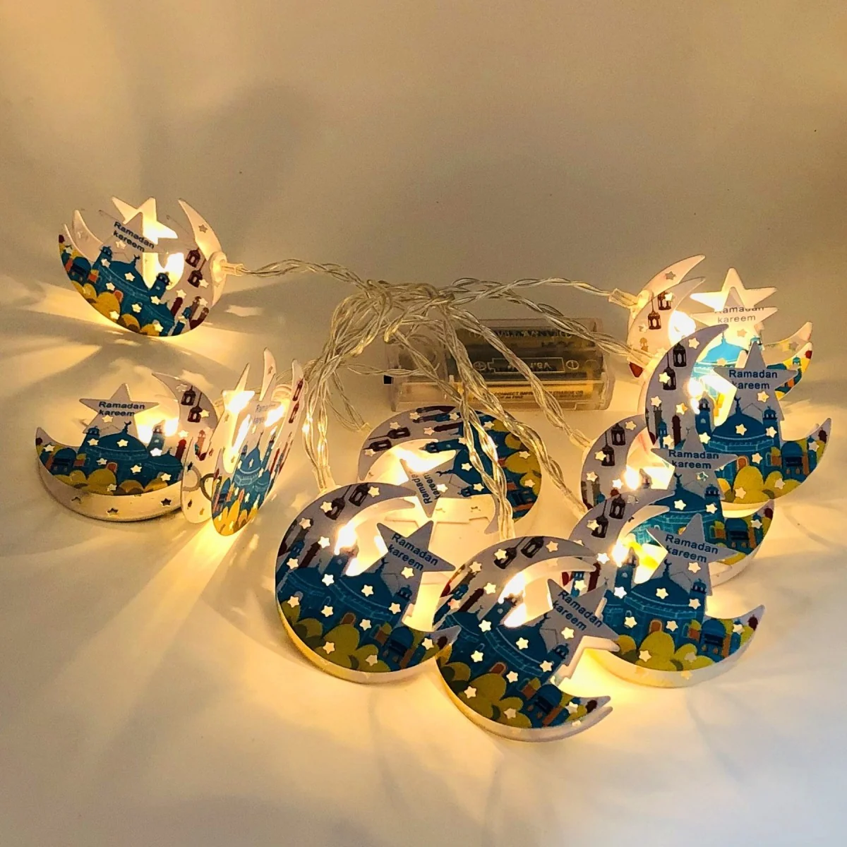 Ramadan Led Garland with Battery Case — front view