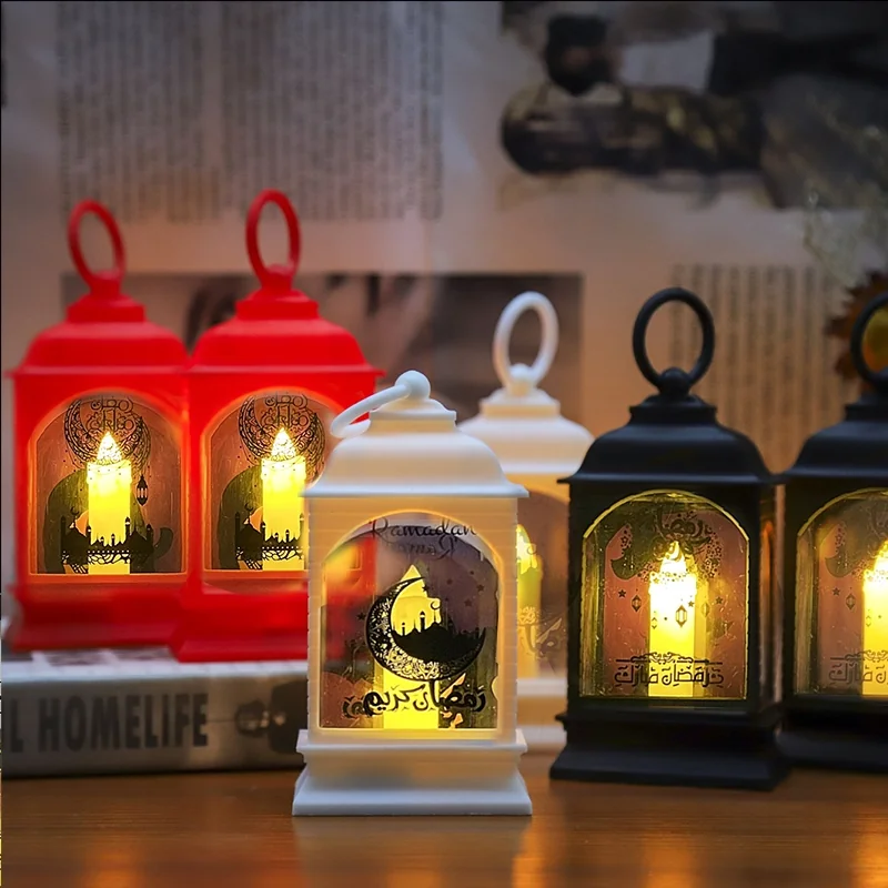 Ramadan Faux Candle Lantern mix 3 colors 12ct