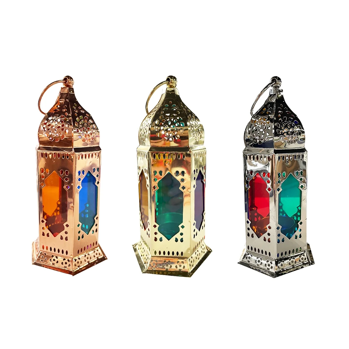 EID CANDLE LANTERN LED 9*18cm 12pcs — detail