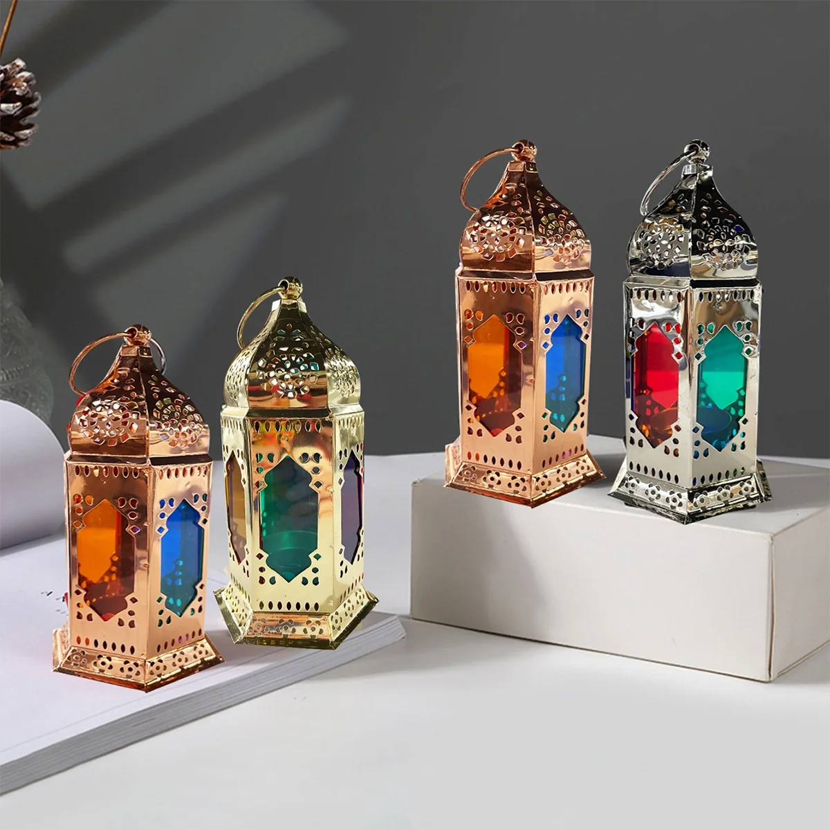 EID CANDLE LANTERN LED 9*18cm 12pcs — packaging