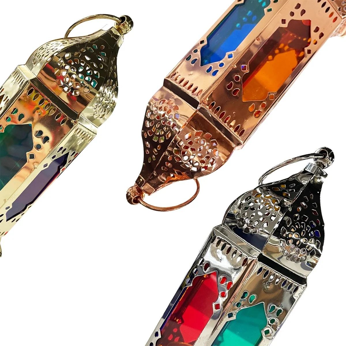 EID CANDLE LANTERN LED 9*18cm 12pcs — size reference