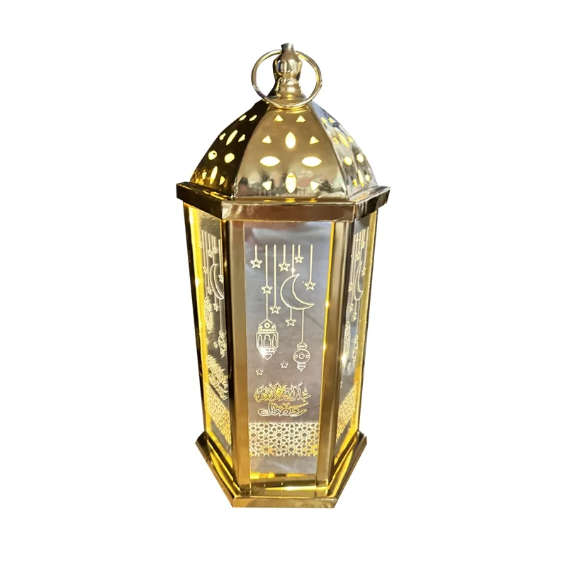 Ramadan Metal Lamp Ornament — angle view
