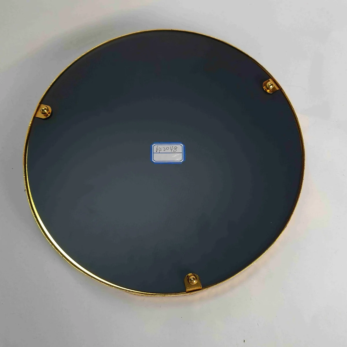 EID Golden Mirror Round Serving Tray 48pcs — detail