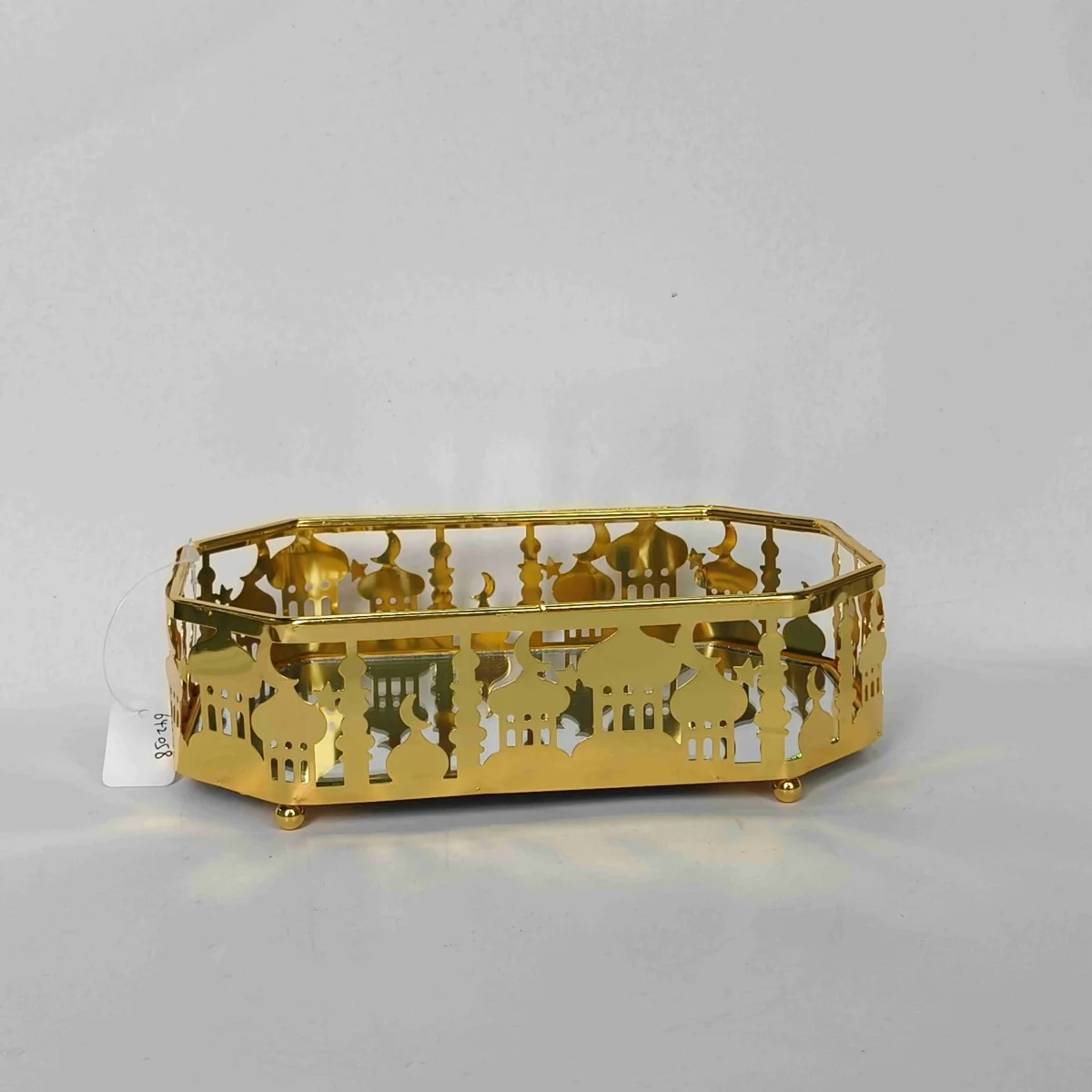 EID Golden Mirror Rectangle Serving Tray 48pcs — packaging