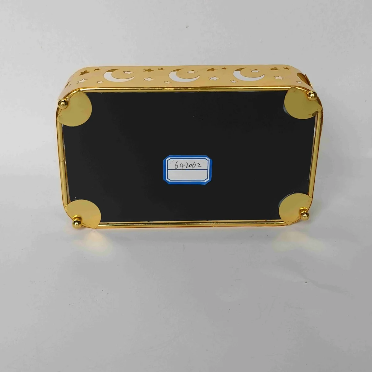 EID Golden Mirror Rectangle Serving Tray 48pcs — packaging