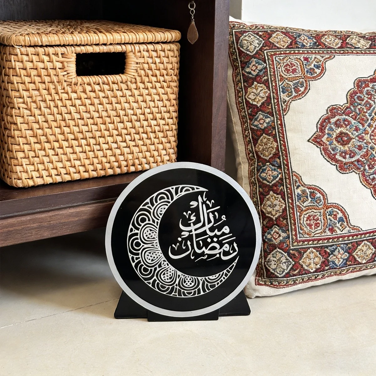 Ramadan Mubarak Acrylic Desk Decoration mini acrylic sign — front view