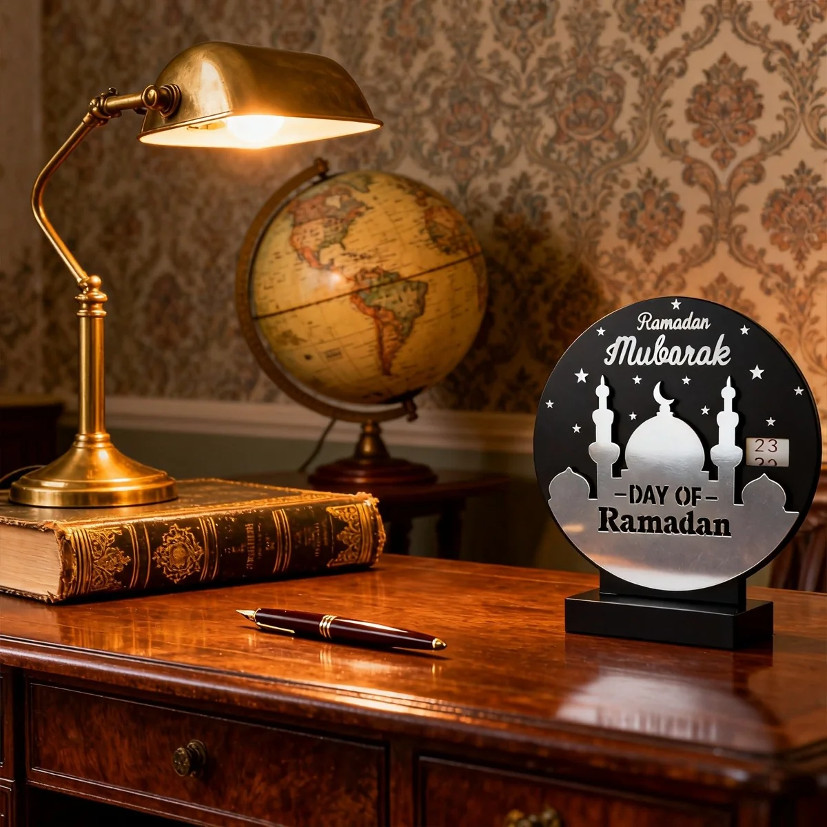 Ramadan Mubarak Countdown Calendar 1pcs — front view