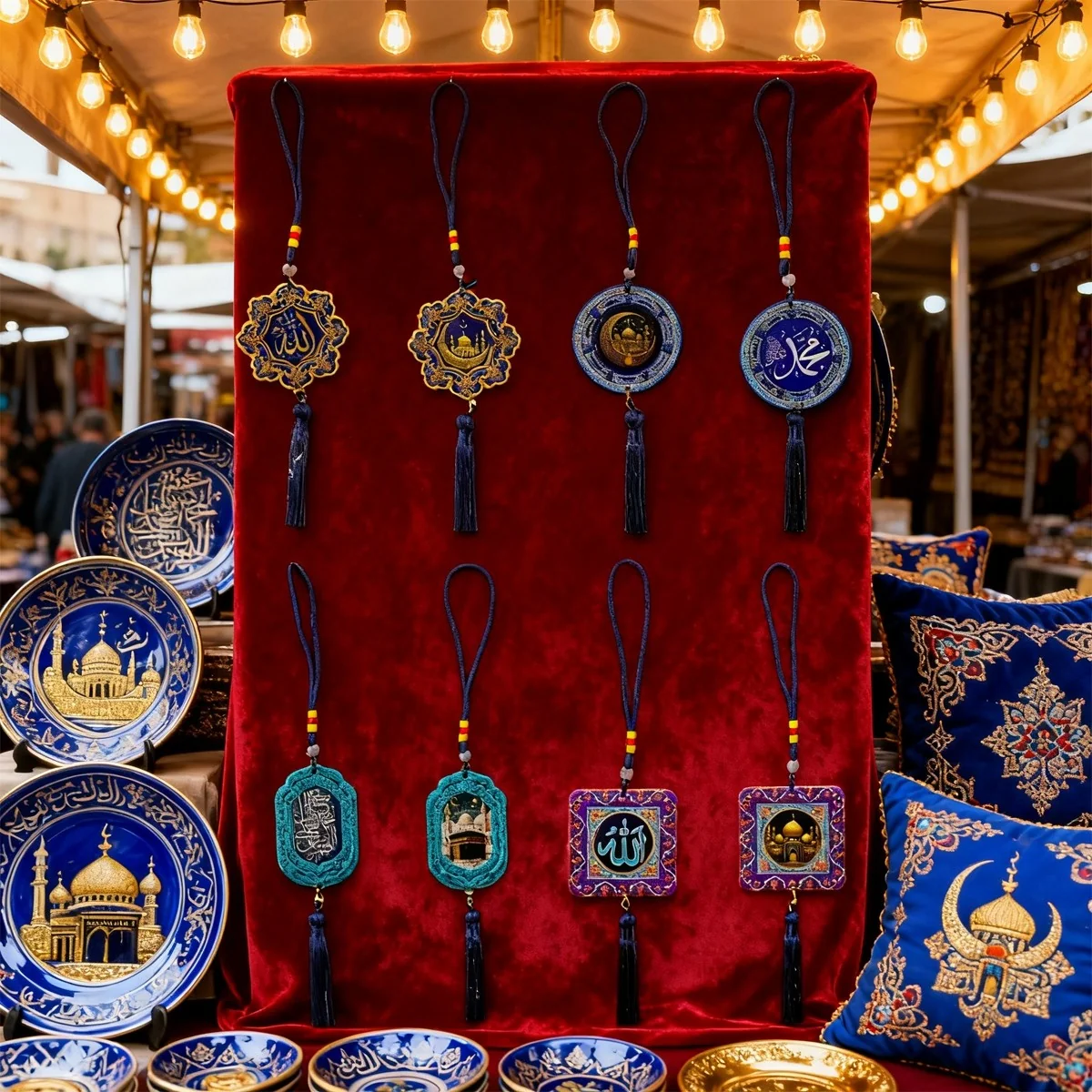 Islamic Hanging Ornament Ramadan Hanging Deco — front view