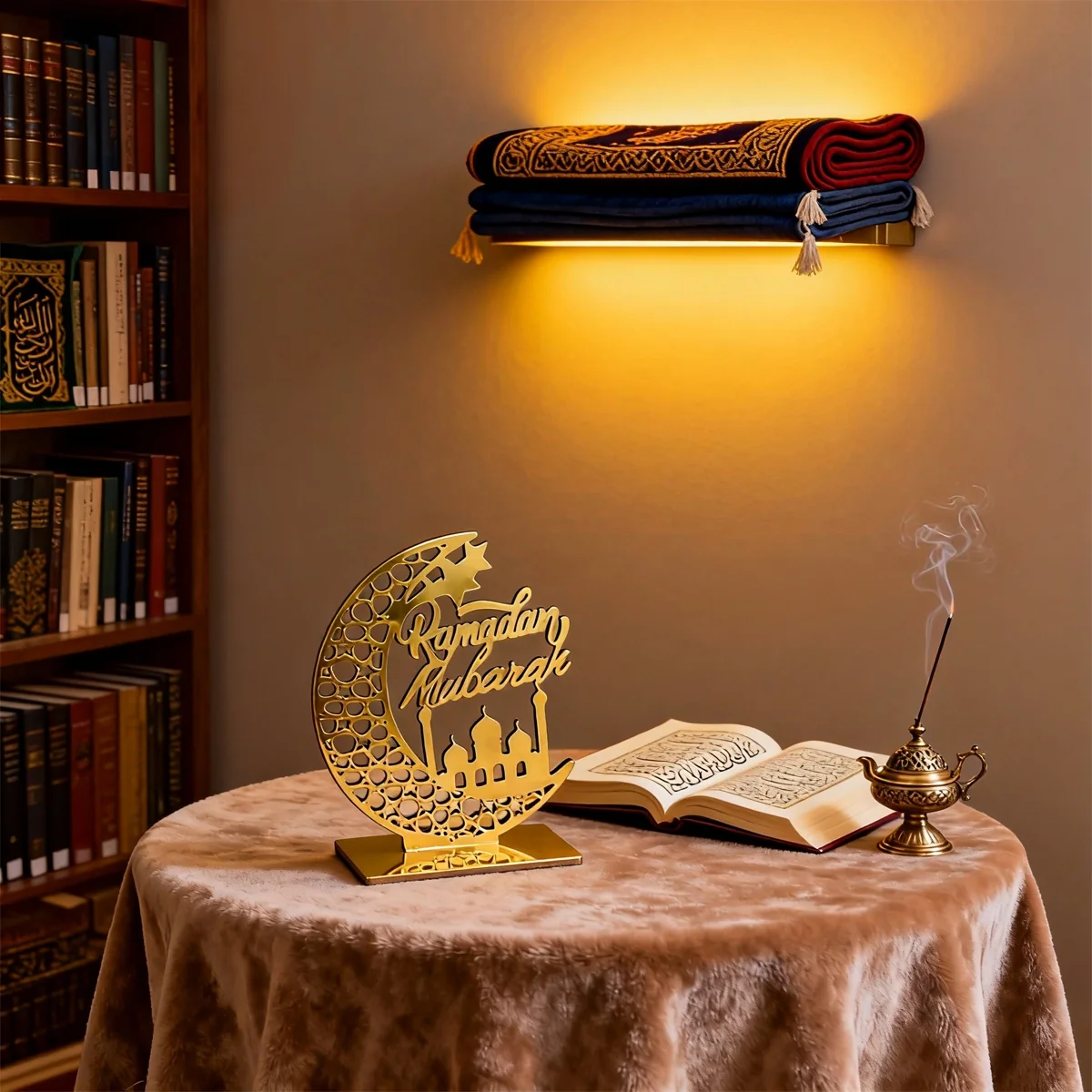 RAMADAN MUBARAK TABLE CENTREPIECE 1PCS — front view