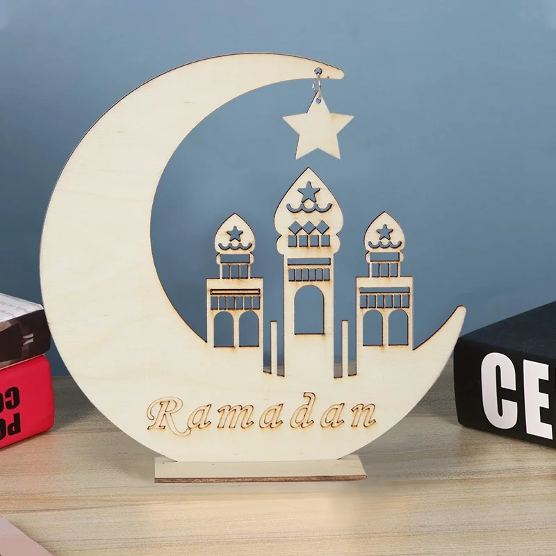 Eid wood ornament 20cm 1pcs