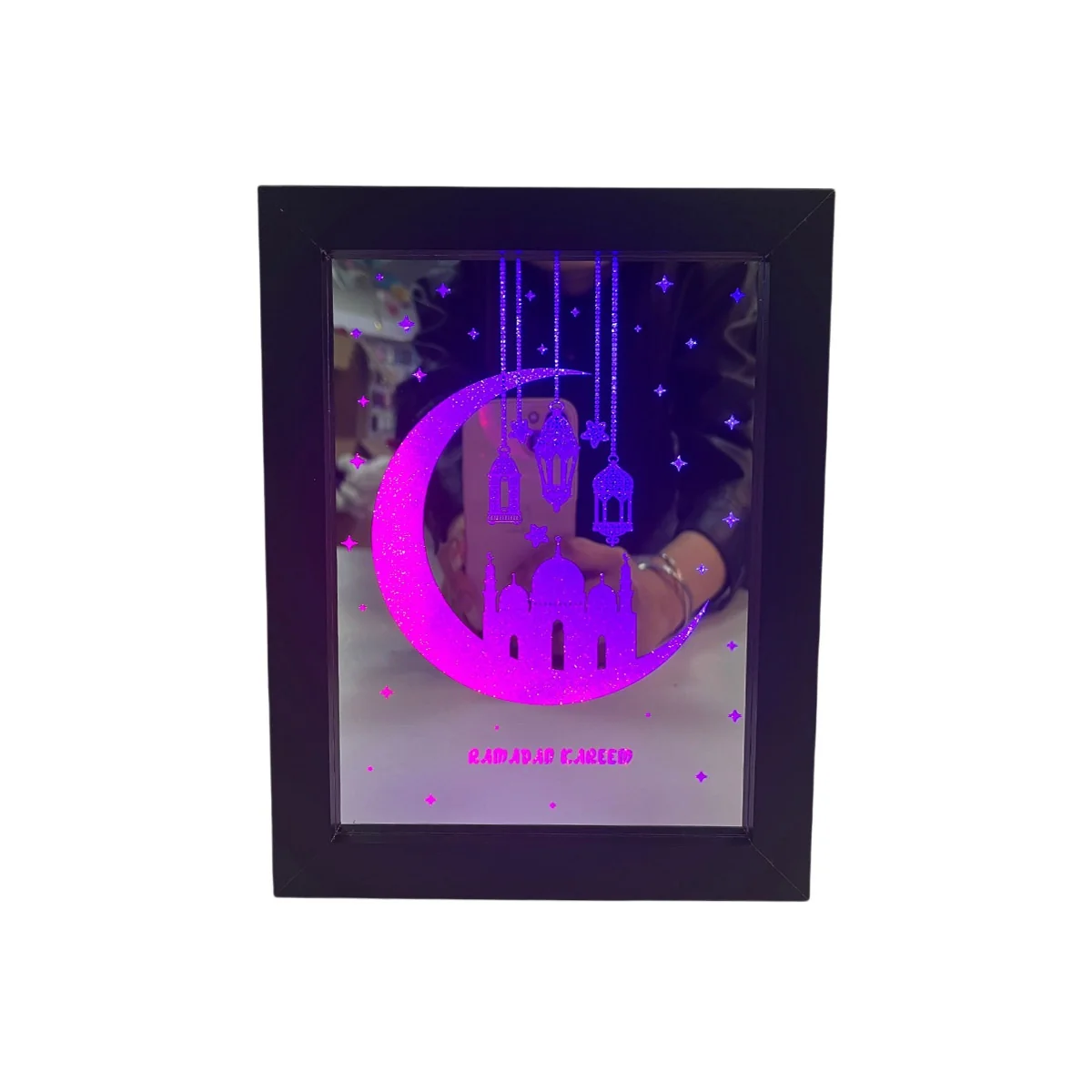 Ramadan Light Box Ornament Black — packaging