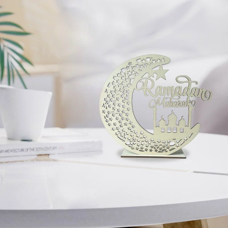 Ramadan Wood Ornament 1pcs — front view