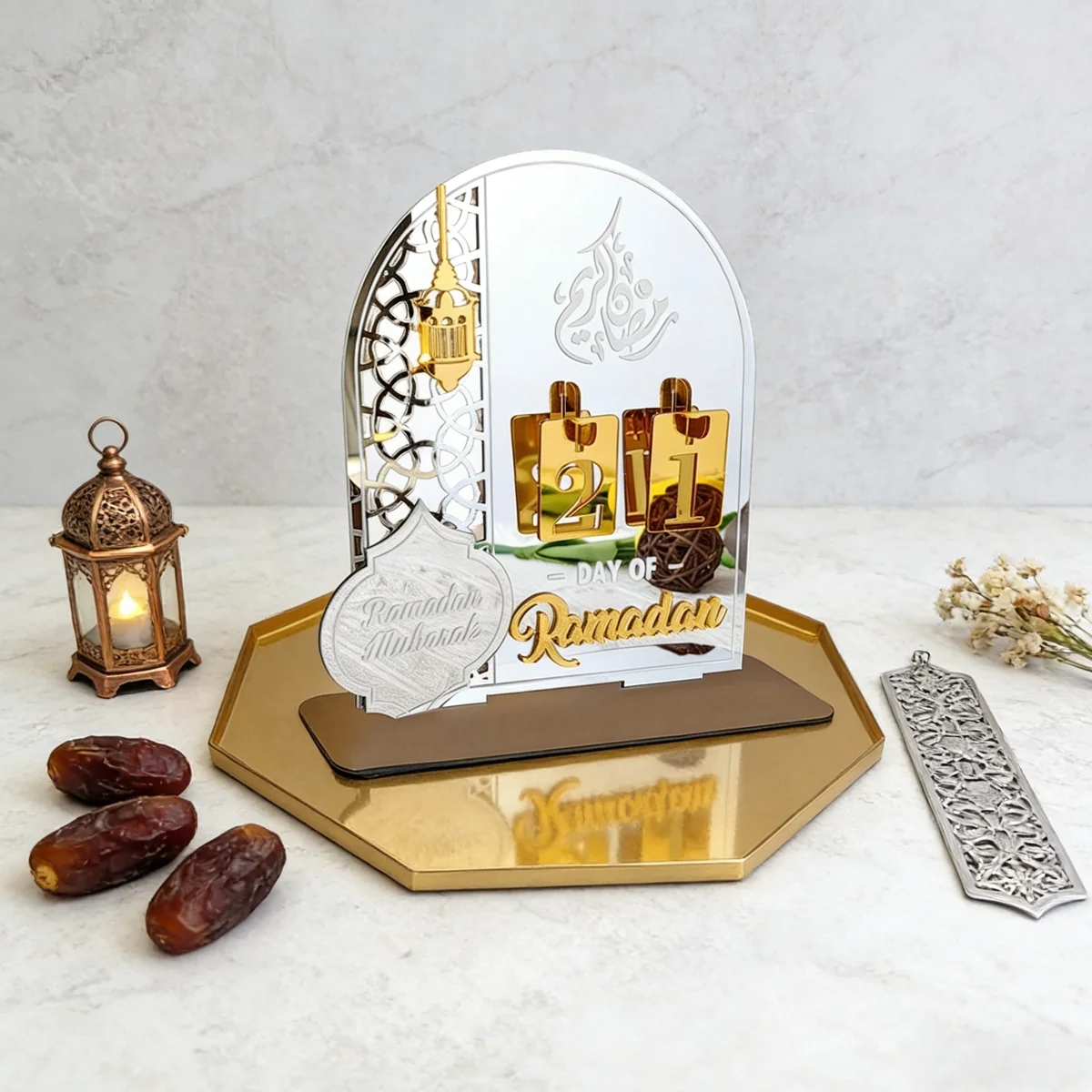 Ramadan Countdown Calendar - White 1pcs