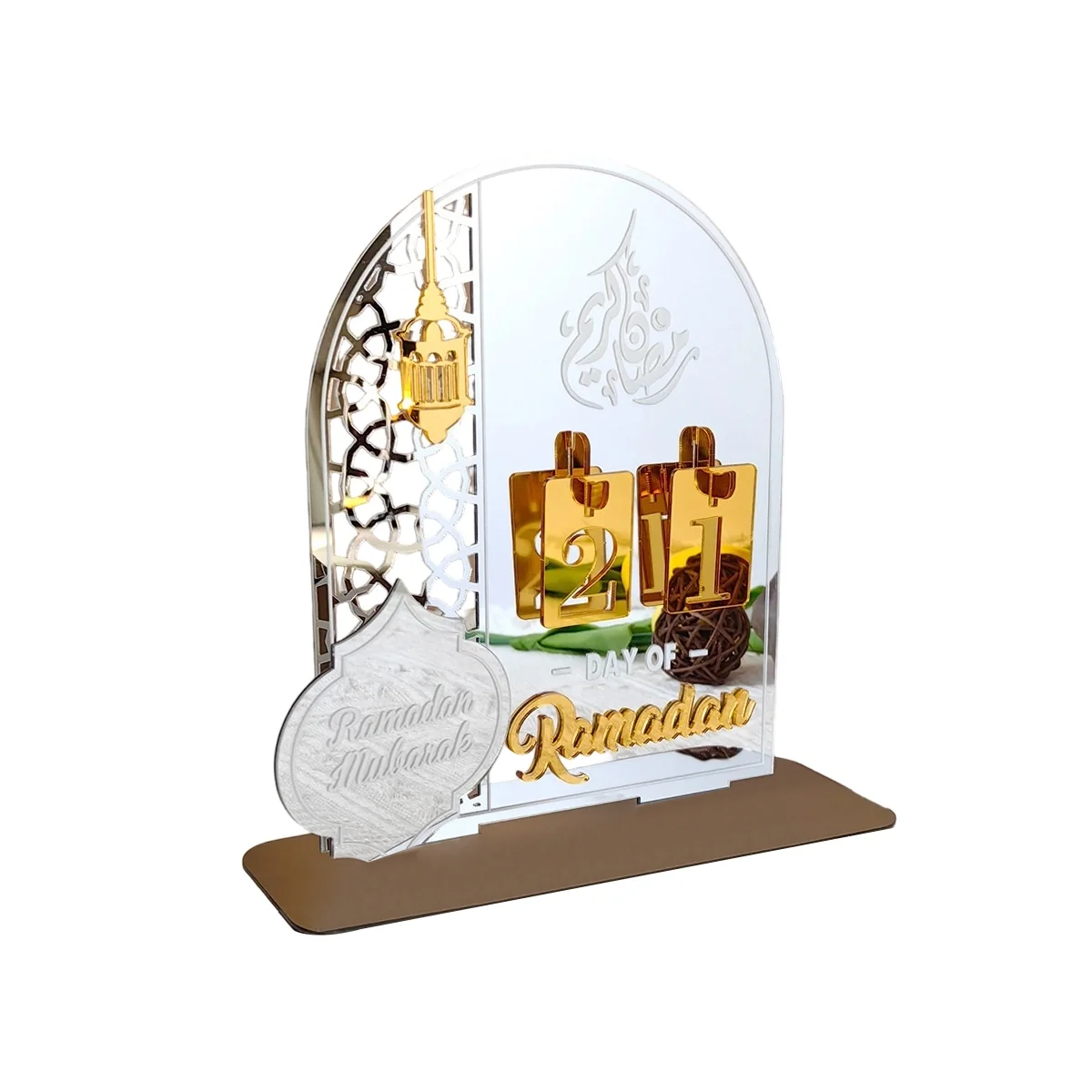 Ramadan Countdown Calendar - White 1pcs — size reference