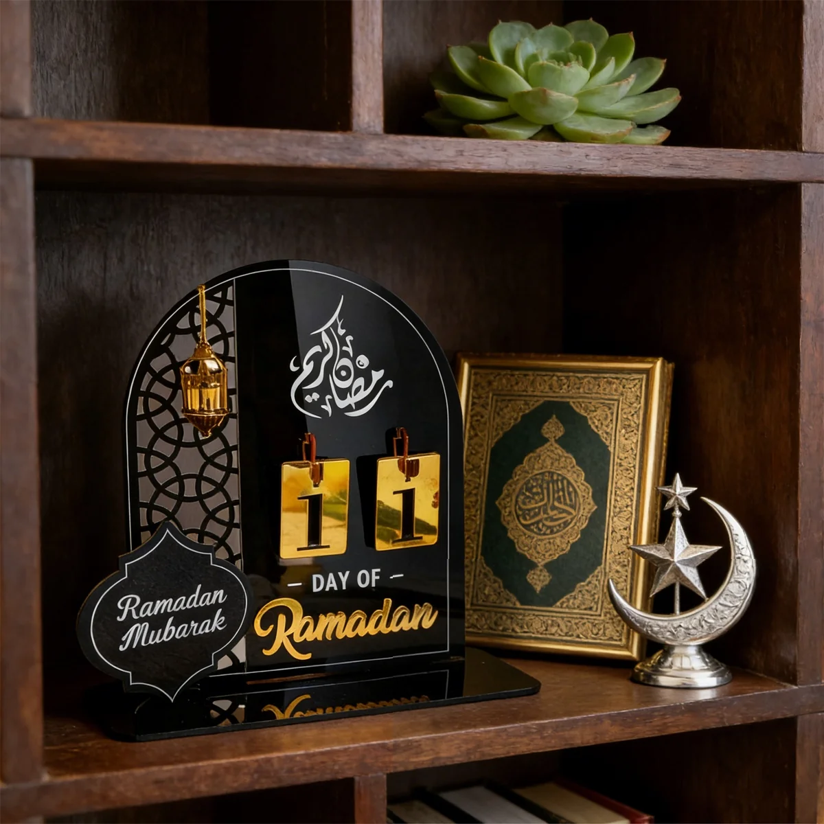 Ramadan Countdown Calendar - Black 1pcs — packaging