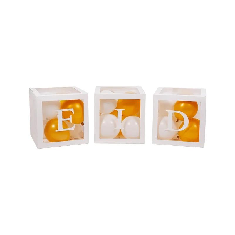 Balloon Box With "EID" Decor 1 set 3pcs — packaging