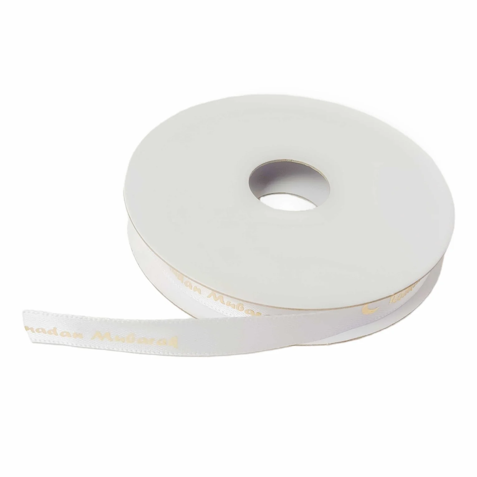 Ramadan Gift Wrapping Ribbon 300cm White — front view