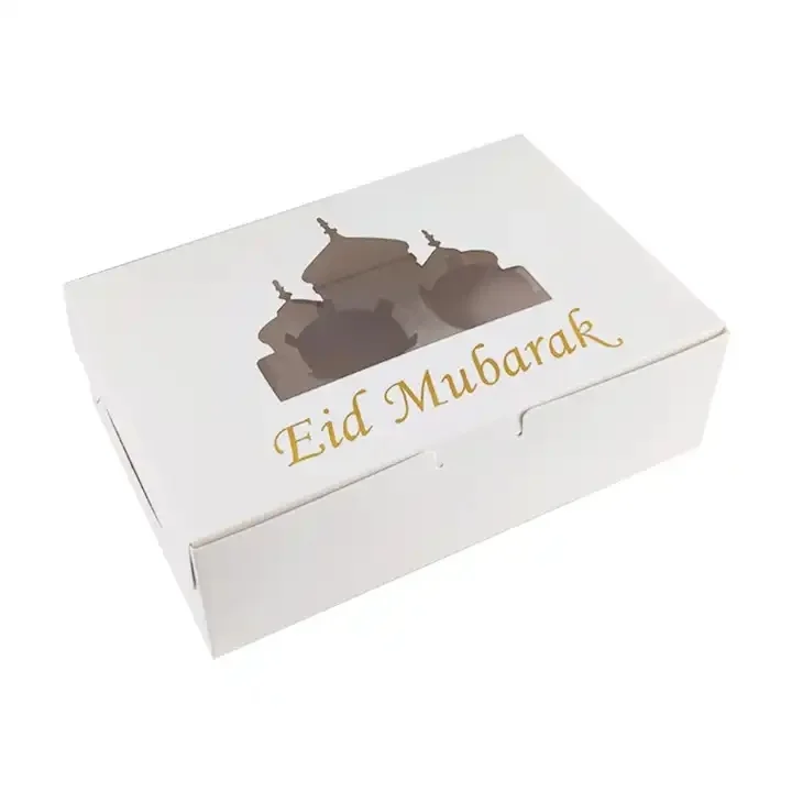 Eid 6 hole Cupcake Box 2pcs — detail