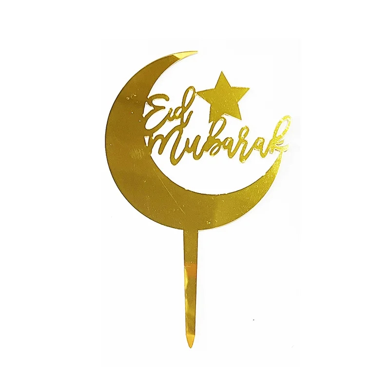 Eid Acrylic Cake Topper
Gold colour — packaging