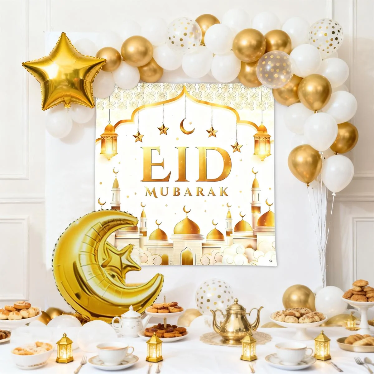 Ramadan balloon set-70pcs — front view